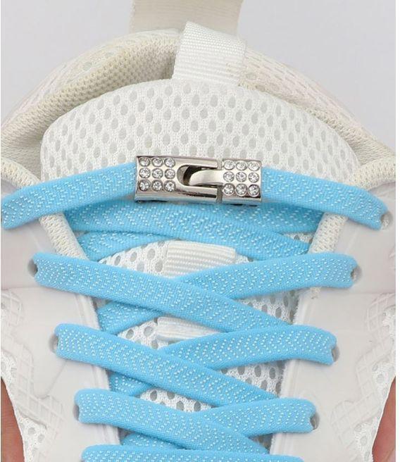 Image du produit MU Classic Elastic Bling Series 1 paire de lacets élastiques sans lien de serrage
