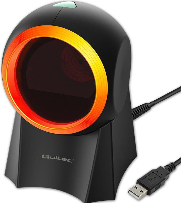 Qoltec 50857 Wired desktop barcode scanner 1D | 2D (1D barcodes, 2D barcodes)