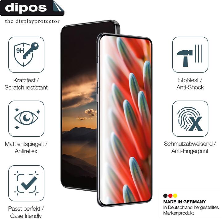Produktbild Dipos Anti-Shock Displayschutz Matt 9H (1 Stück, Vivo X100)