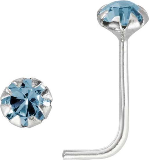 Bijouteria Nasenpiercing (Silber 925, Kristall)