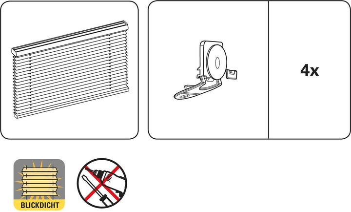 Produktbild Gardinia Plissée für das Dachfenster (59.5 x 100 cm)