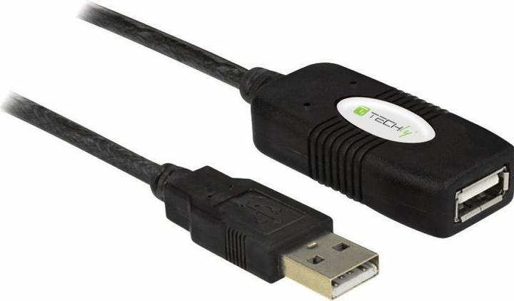 Produktbild Techly USB 2.0 Aktive Verlängerung, Hi-Speed (10 m, USB 2.0)