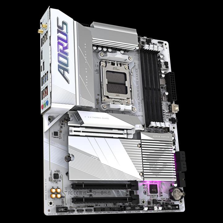 Actual product image Gigabyte B650E AORUS Elite X AX ICE (AM5, AMD B650E, ATX)