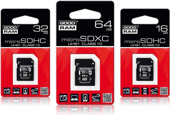 Image du produit Goodram 128GB Micro SDXC (128 Go, microSDXC, U1, UHS-I)