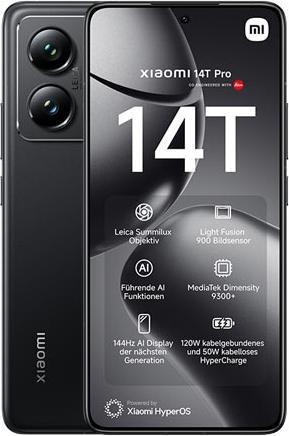 Xiaomi 14T Pro (1000 GB, Titan Black, 6.67", Dual SIM, 50 Mpx, 5G)