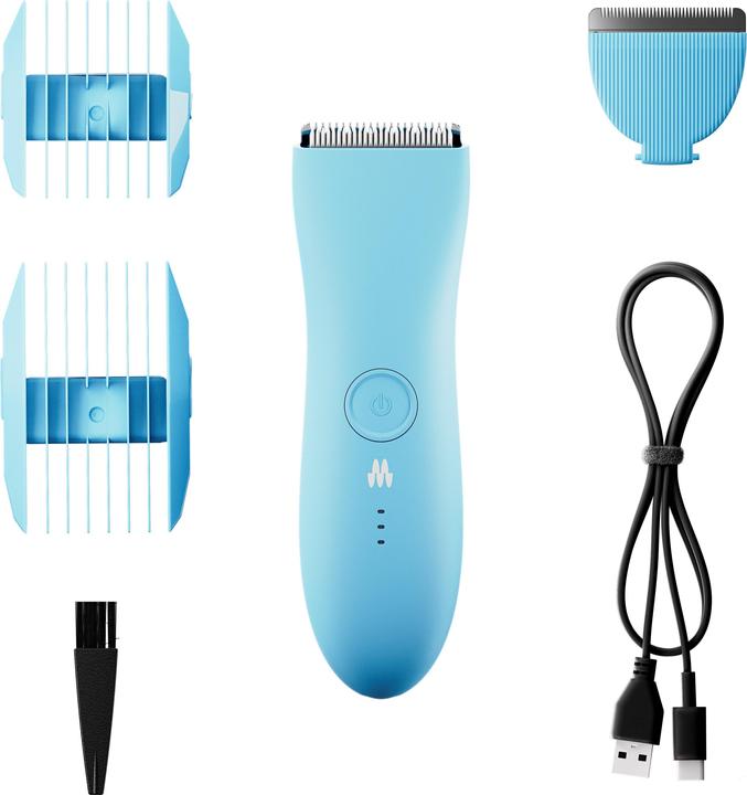 Image du produit Meridian Grooming La tondeuse Premium, rasoir électrique, lames en céramique (Sky)