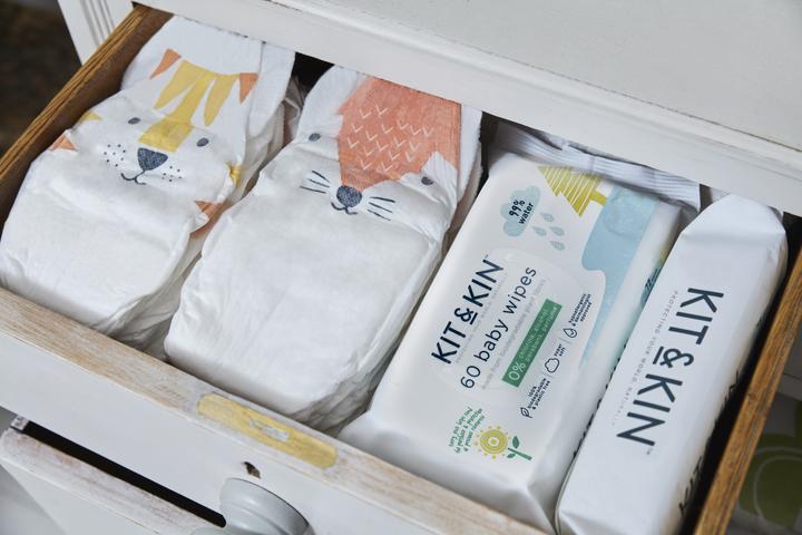 Image du produit Kit & Kin Lingettes (60 pièce(s))