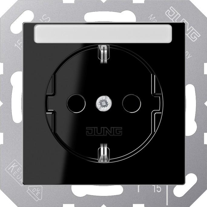 Actual product image JUNG Socket outlet 1f bw glz A UP w.BS IP20 BSF A1520BFKINASW