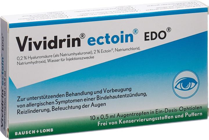 Produktbild Bausch + Lomb ectoin EDO Gtt Opht (5 ml, Vividrin ectoin EDO Gtt Opht)