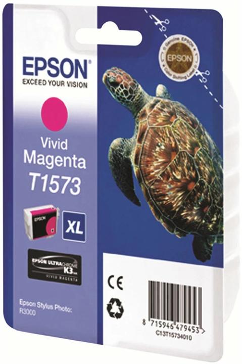 Actual product image Epson T1573 Ultra Chrome K3 Vivid (M)