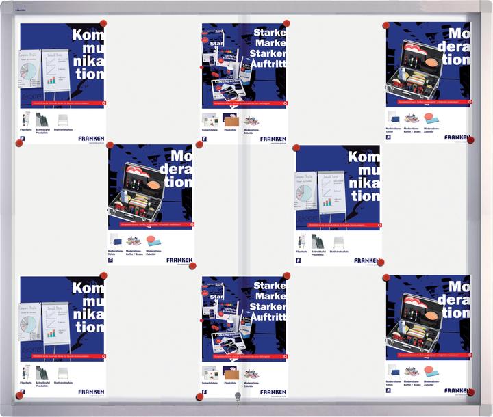 Produktbild Franken Schaukasten PRO SK6115 Schiebetür für 15x DIN A4 Aluminium