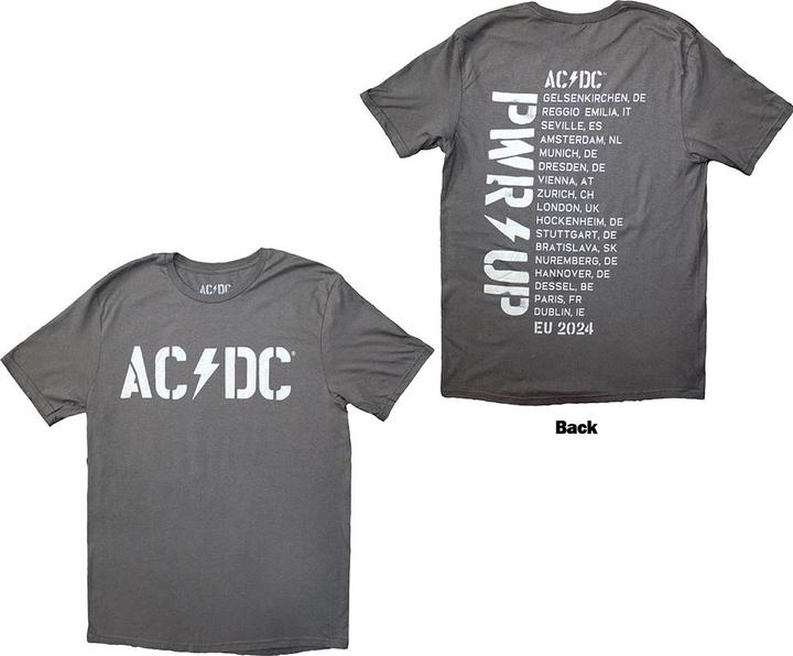 AC/DC Logo PWR-UP EU Tour 24 Back Print