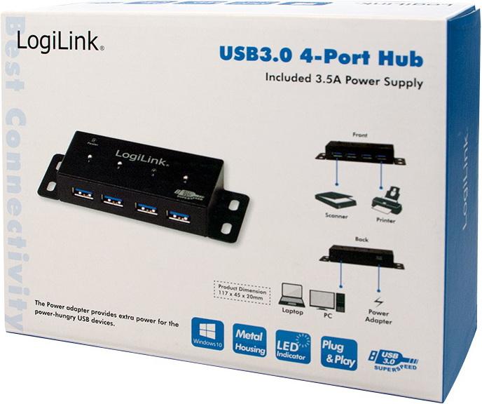 Actual product image LogiLink UA0149 (USB-A, 4 Ports)