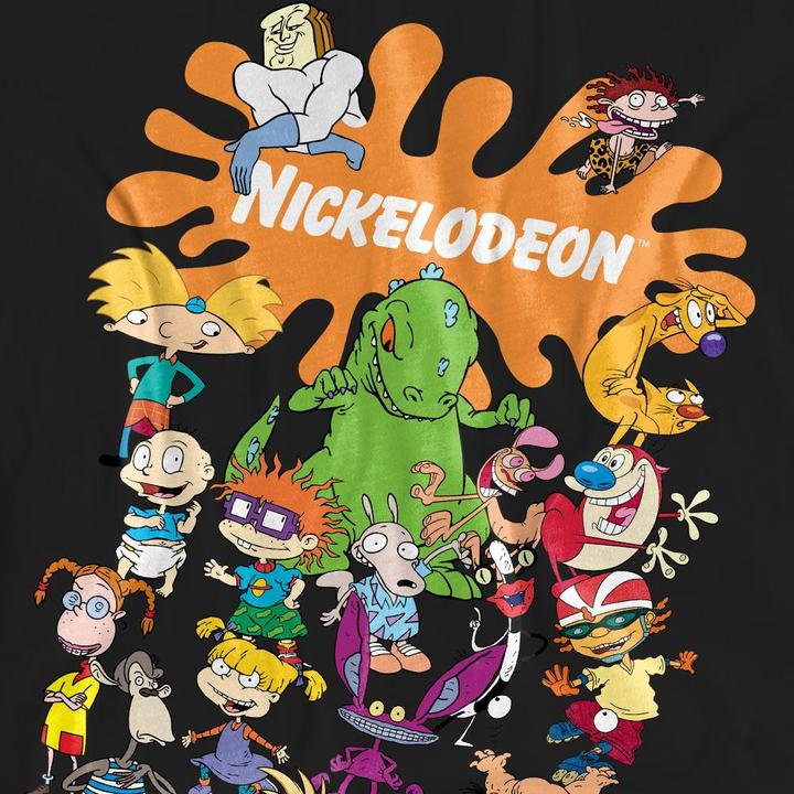 Actual product image Nickelodeon Unisex Adult Splat Group T-Shirt (S)