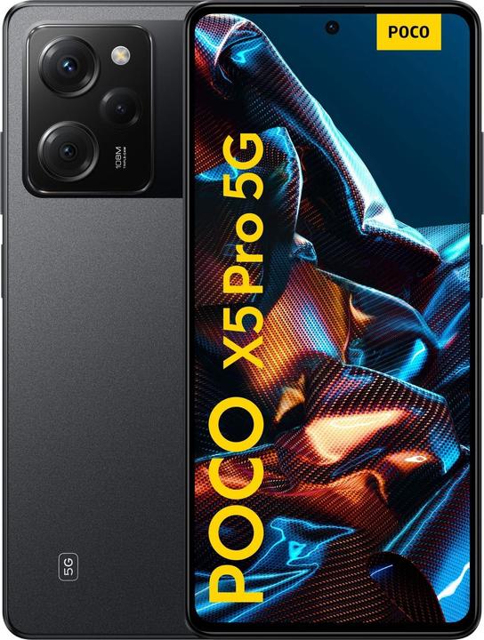 Xiaomi Poco X5 Pro (128 GB, Black, 6.67", Dual SIM, 108 Mpx, 5G)