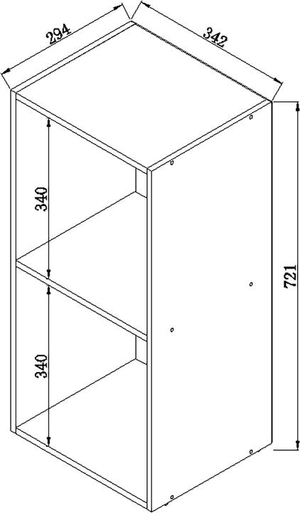 Immagine prodotto VCM Scaffale per archivio Scaffale per ufficio Offas 2 scomparti (34 x 30 x 72 cm)