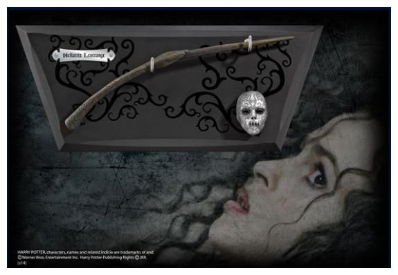 Produktbild Noble Collection Harry Potter Replik Bellatrix Lestranges Zauberstab 35 cm