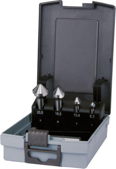 Actual product image Ruko Countersink set DIN 335C 90deg. 6.3-25mm HSS for aluminium 5-pc. ball cup (6.3 - 25.0 mm)