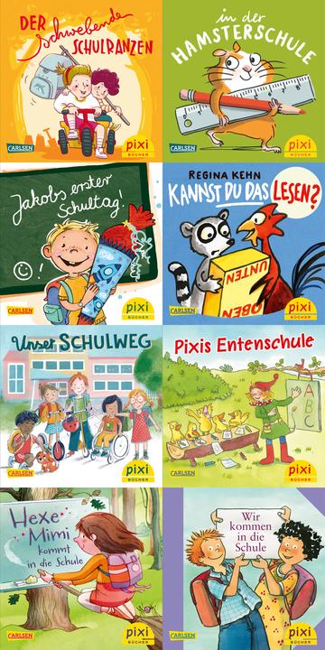Actual product image Pixi Box 283: Stories for the school cone (8x8 copies) (German, Various, 2022)