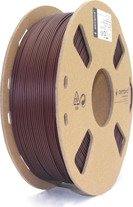 Image du produit Gembird Cassette de filament PLA bobine étroite (PLA, 1.75 mm, 1000 g, Marron)