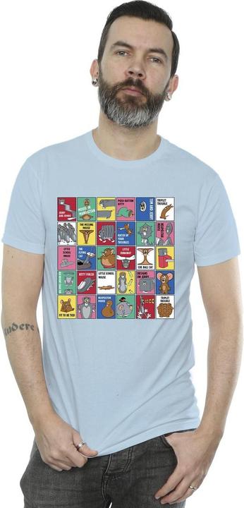 Immagine prodotto Tom & Jerry Grid Squares Maglietta Uomo (XL)