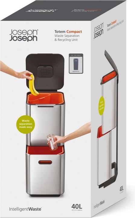 Produktbild Joseph Joseph Mülltrennsystem TOTEM COMPACT graphit (40 l)