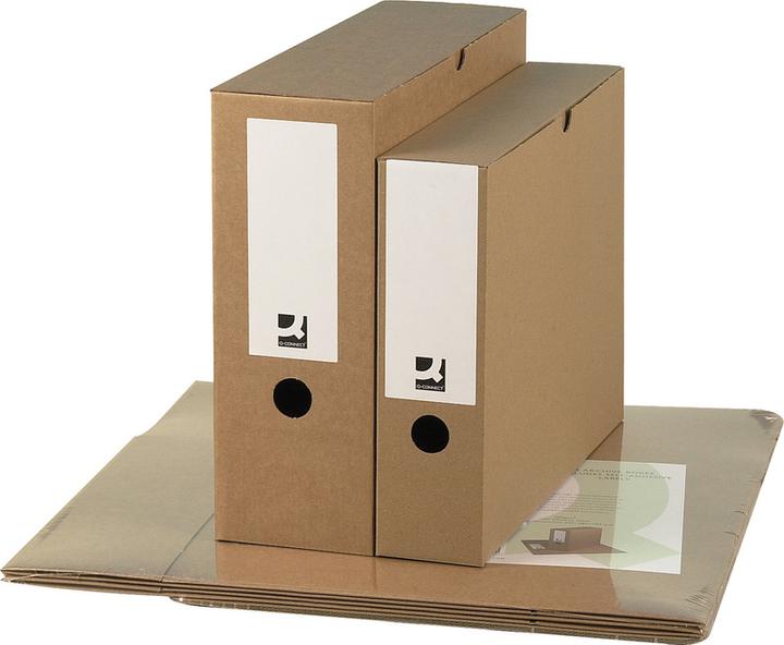 Actual product image Q-Connect Archive boxes made of fine corrugated board (A4)