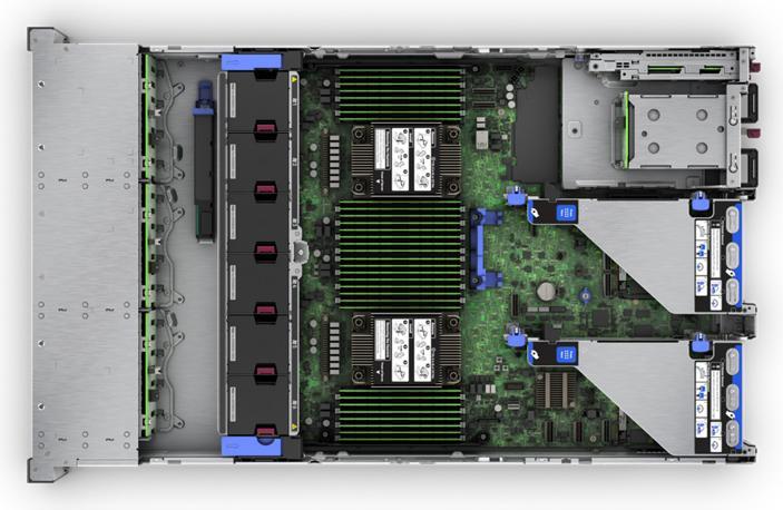 Actual product image HPE E ProLiant DL380 Gen11, 4510, 12c, -R, 8SFF,. HDD, PS, EU Svr w/Microsoft Windo (Intel Xeon Silver 4510, 64 GB, Rack Server)