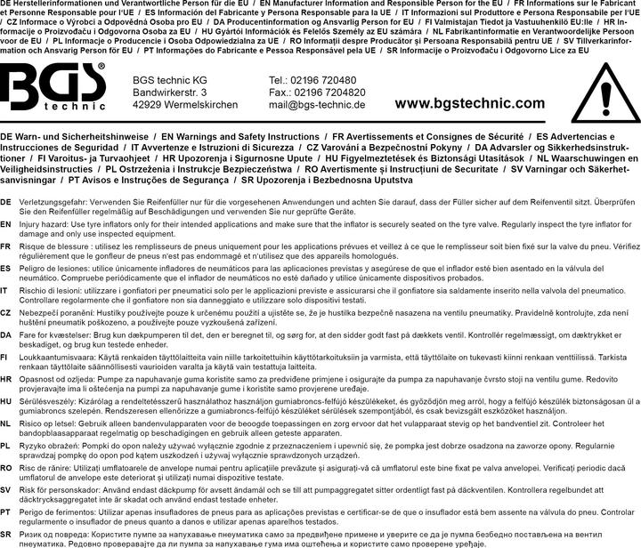 Produktbild BGS Ersatzschlauch für Reifenfüllpistolen 1 m