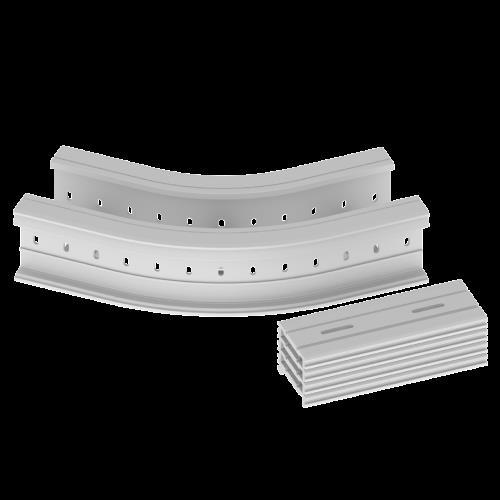 Actual product image Unex 67236-04 Flat elbow 45Â° 135x200 R300 made of U23X RAL7035