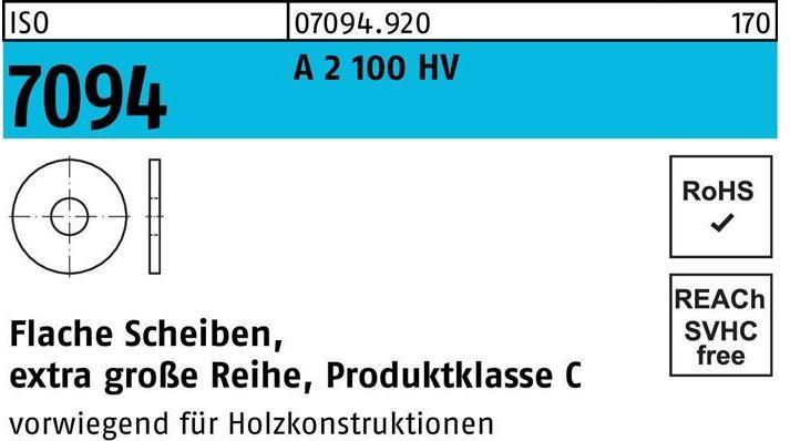 Produktbild Reyher Unterlegscheibe ISO 7094 16 A 2 100 HV