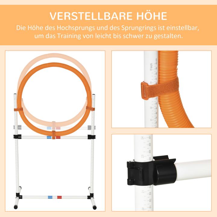 Produktbild PawHut Hundetrainingsset mit Springring (Agility)