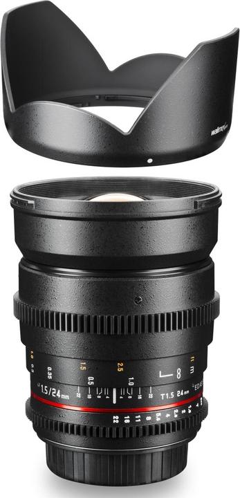 Actual product image Walimex 24/1.5 Video DSLR Nikon F (Nikon F, APS-C / DX, full size, Micro Four Thirds)