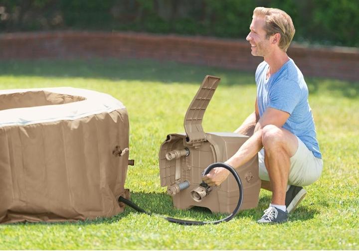 Produktbild Intex PureSpa Bubble Massage Aufblasbarer Whirlpool Ø196 x 71 cm - Sahara Tan