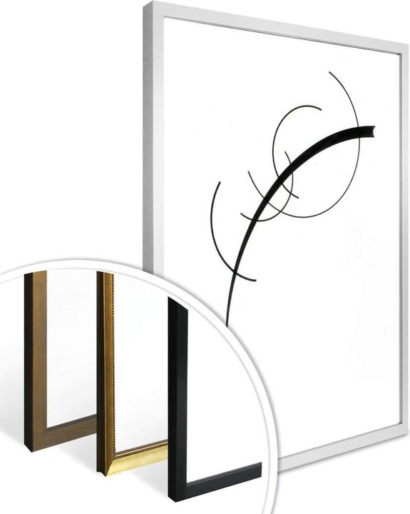 Actual product image Trenddeko Kandinsky - Curve to the point (50 x 60 cm)
