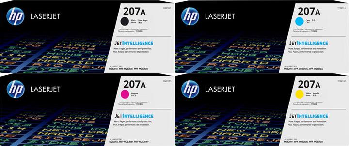 Produktbild HP Original Toner 207A 4er Set LaserJet Pro MFP M283 fdw fdn M282 nw M255 dw nw