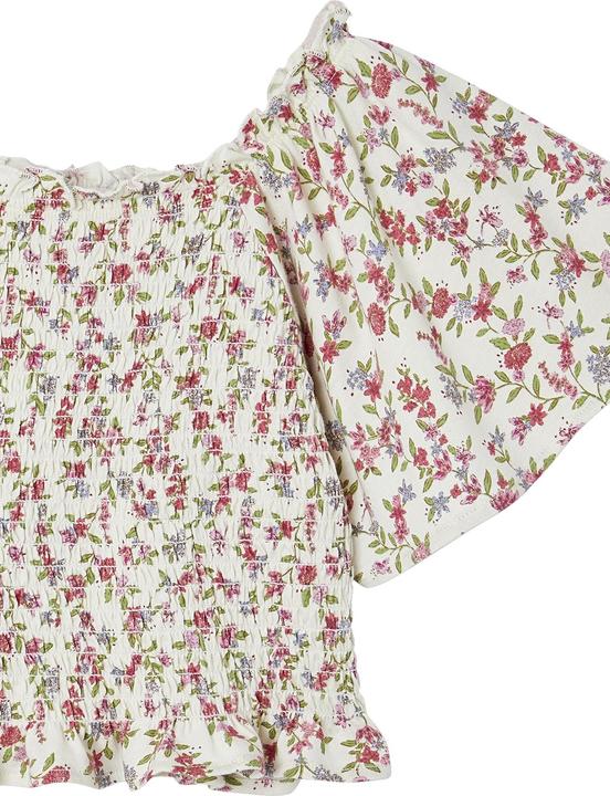 Produktbild Vertbaudet Gesmoktes Mädchen T-Shirt mit Blumen (92)