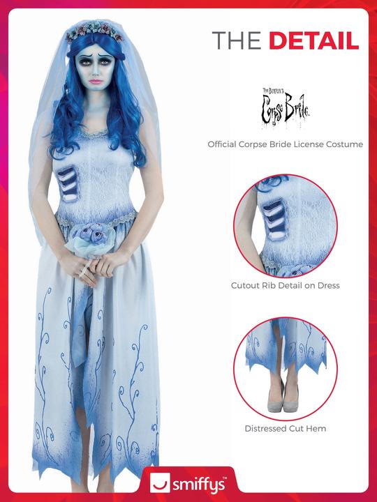 Produktbild Smiffys Corpse Bride Emily Kostüm (S)