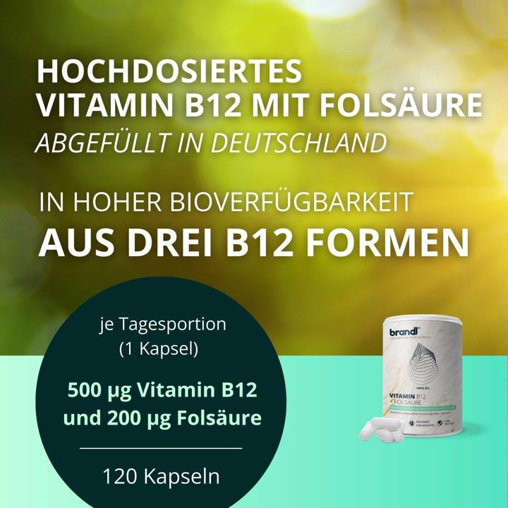 Image du produit Brandl-Nutrition Vitamine B12 Acide folique (1 pièce(s), Capsules, 45 g)