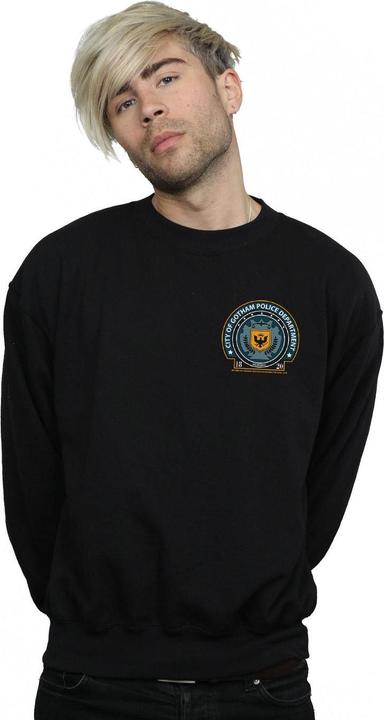 Actual product image Mens Batman Gotham Police Dept Breast Print Sweatshirt (M)