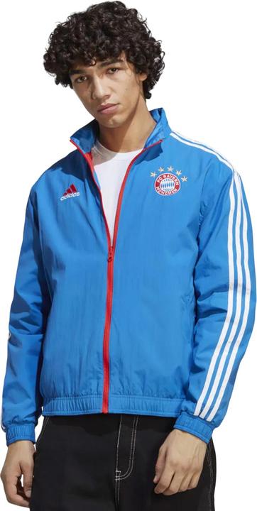 Actual product image adidas Mens FC Bayern Munchen 2022-23 Reversible Anthem Jacket (XS)