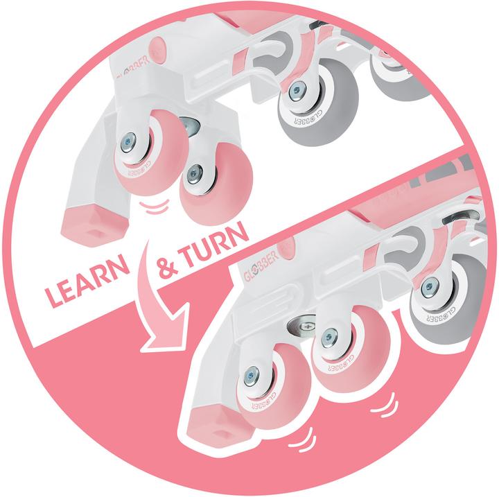 Immagine prodotto Globber LEARNING SKATES 2in1 rosa pastello, taglia 26-29 (27)