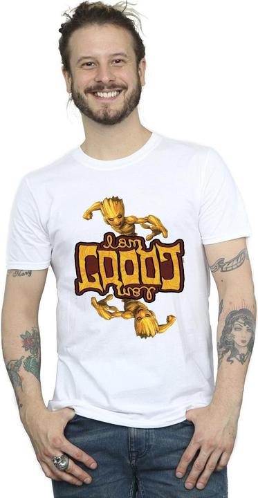 Actual product image Mens Guardians Of The Galaxy Groot Inverted Grain T-Shirt (XXL)