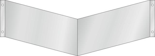 Actual product image Promat Nose shield wall mounting for two large symbols