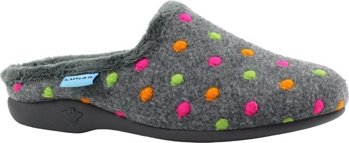 Actual product image Lunar Womens/Ladies Peanut Mule Slippers (41)