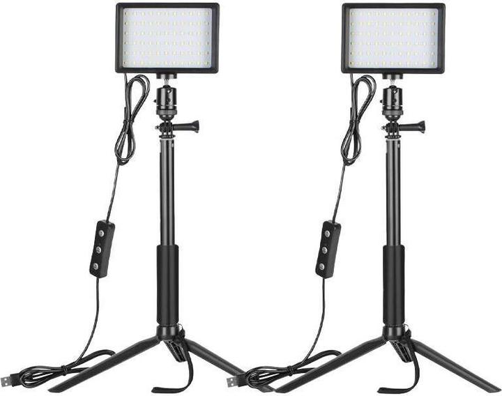 Actual product image Neewer Kit ZC-10S two lamps LED + filters + tripods (Studio light)