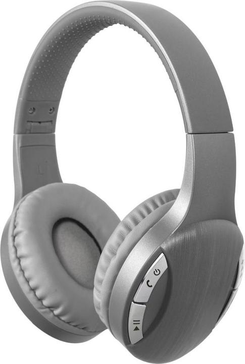 Actual product image Gembird Bluetooth stereo headset silver (5 h, Cable)