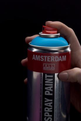 Actual product image Amsterdam Spray paint (Titanium white, 400 ml)