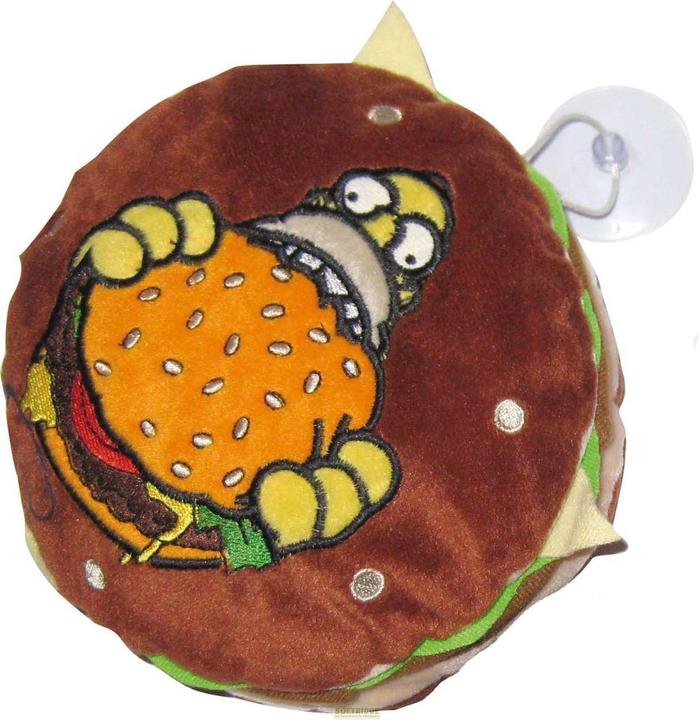 Immagine prodotto United Labels Mini cuscino Simpsons con ventosa hamburger 18 cm