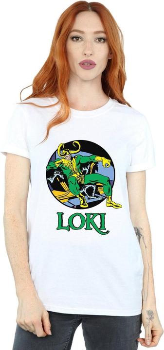 Actual product image Womens/Ladies Loki Throne Cotton Boyfriend T-Shirt (4XL)